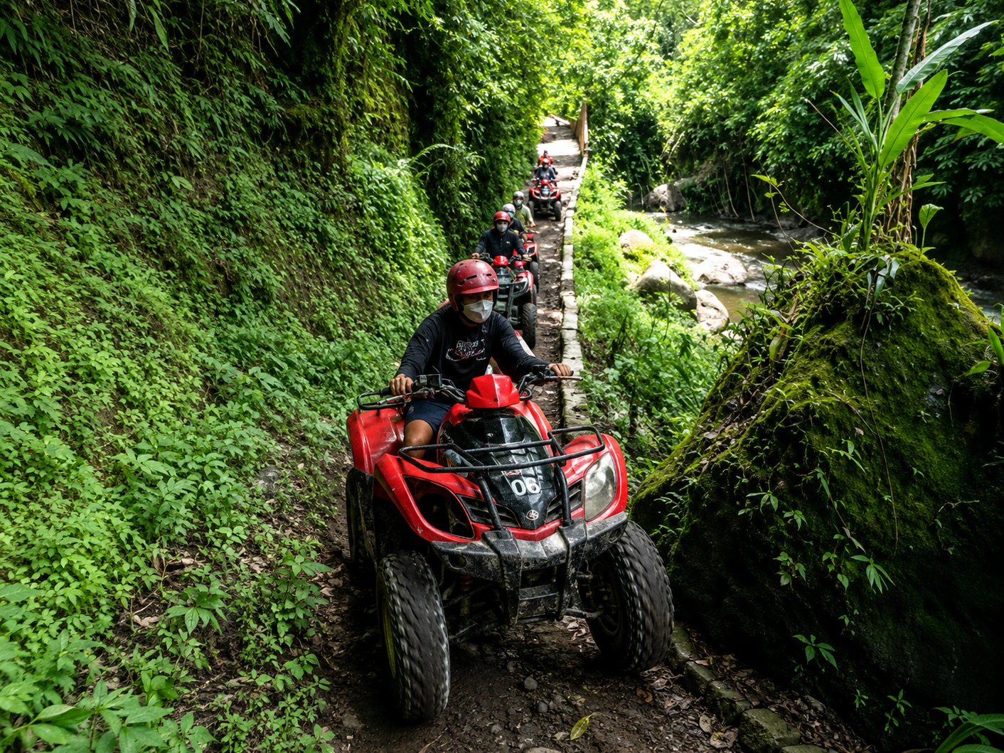 ATV Ride through Balinese Rice Fields in Bali