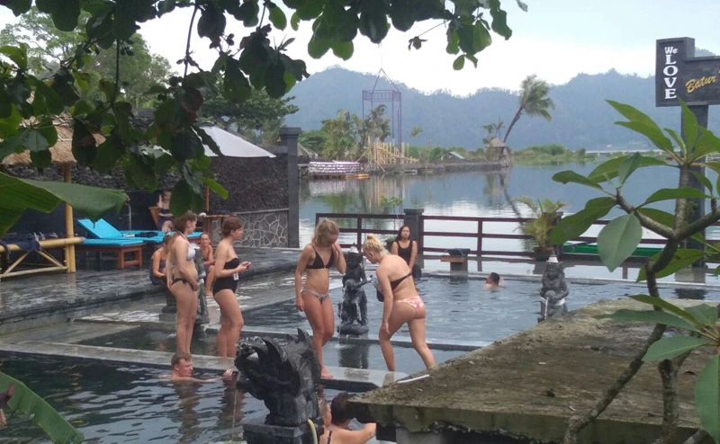 Batur Natural Hot Spring after Mount Batur Trekking