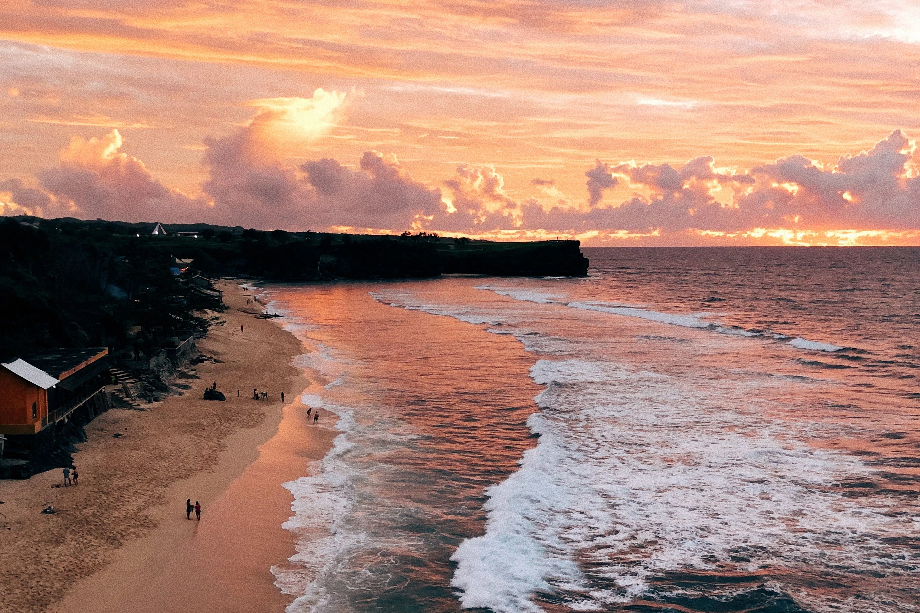 Sunset view at Balangan Beach in Bali