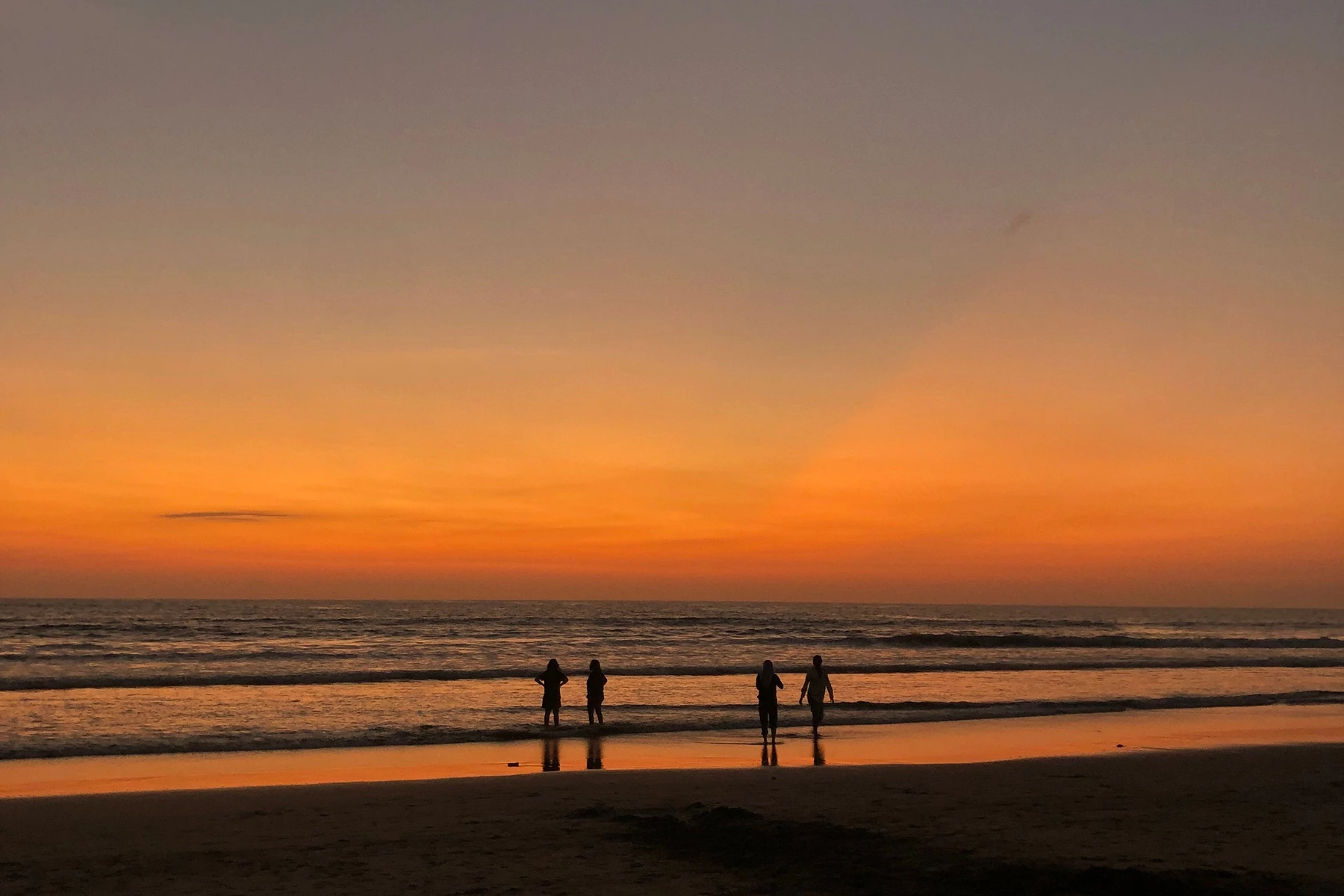 Sunset view at Dreamland Beach in Bali