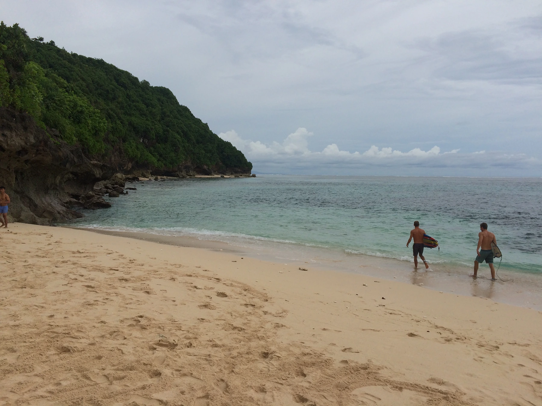 Surfing and waves at Green Bowl Beach Ungasan Bali