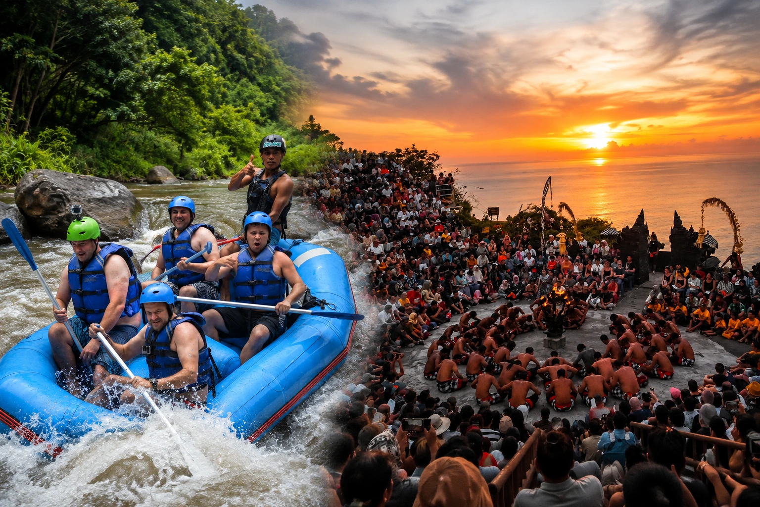 Uluwatu and Rafting Tour in Bali